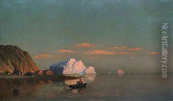 Sunset, Cape St. Michaels, Labrador Oil Painting - William Bradford