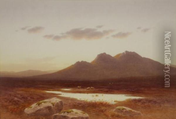 The Hills Of Perthshire Oil Painting - Charles Edward Snr Brittan