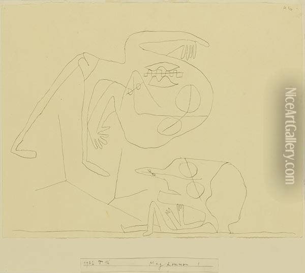Mag Kommen I Oil Painting - Paul Klee
