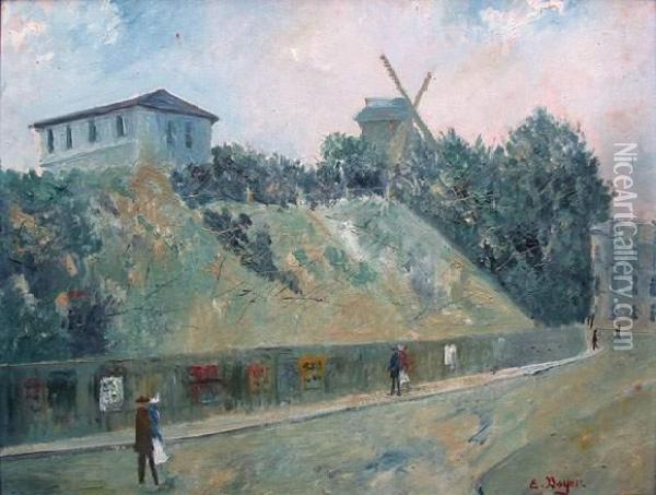 Montmartre. Oil Painting - Emile Boyer