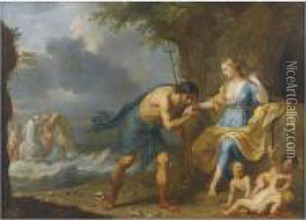 Neptune Et Amphitrite Oil Painting - Balthasar Beschey