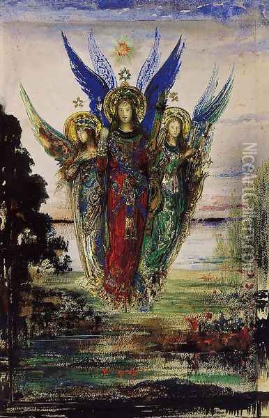 Evening Voices Oil Painting - Gustave Moreau