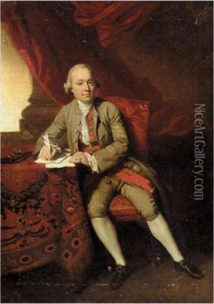 Portrait Of A Gentleman Oil Painting - Johann Zoffany