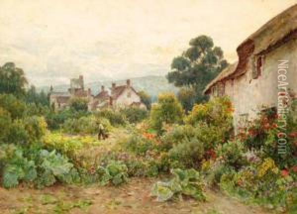The Vegetable Plots Oil Painting - Tom Clough