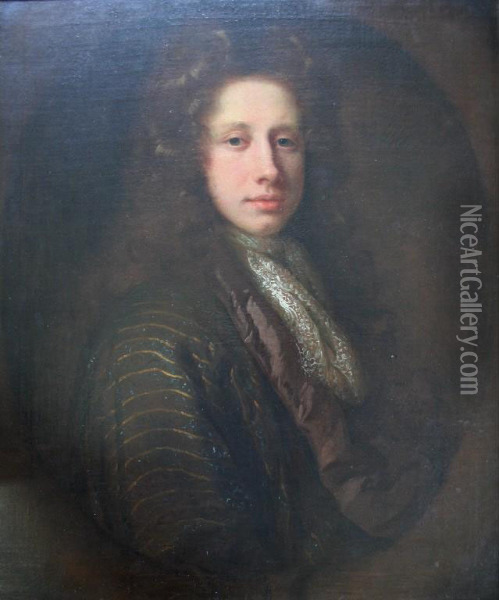 Portrait Of A Gentleman Oil Painting - Simon Dubois