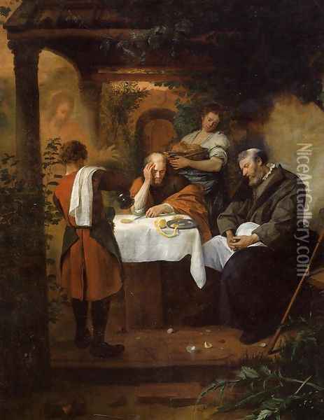 The Supper at Emmaus Oil Painting - Jan Steen