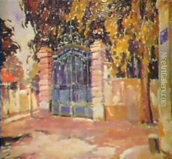 La Porte Verte Oil Painting - Paul Mathieu
