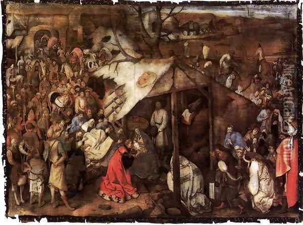 The Adoration of the King 1556-62 Oil Painting - Jan The Elder Brueghel