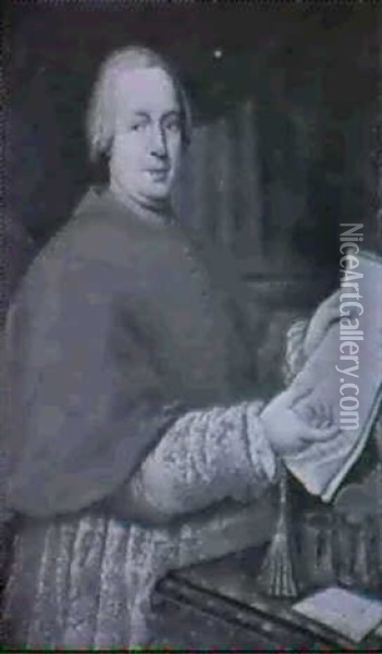 Portrait Des Kardinal Antonio Barberini Oil Painting - Carlo Maratta