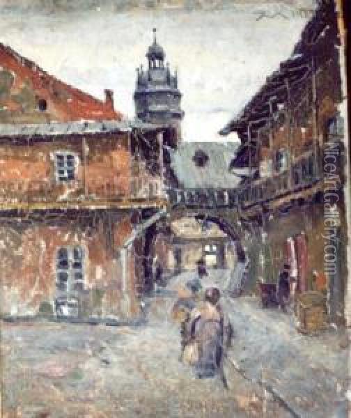 Krakow-kazimierz (1923) Oil Painting - Ignacy Marek