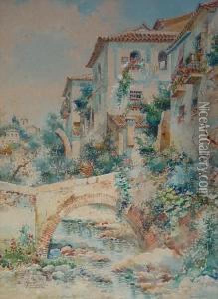 Granada Oil Painting - Enrique Marin Higuero