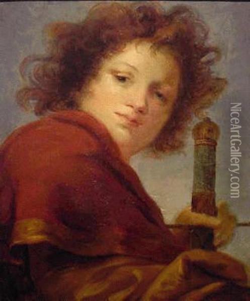 Head Of David Oil Painting - Giovanni Battista Tiepolo