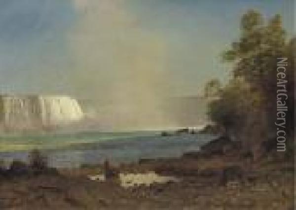 Niagara Falls Oil Painting - Albert Bierstadt