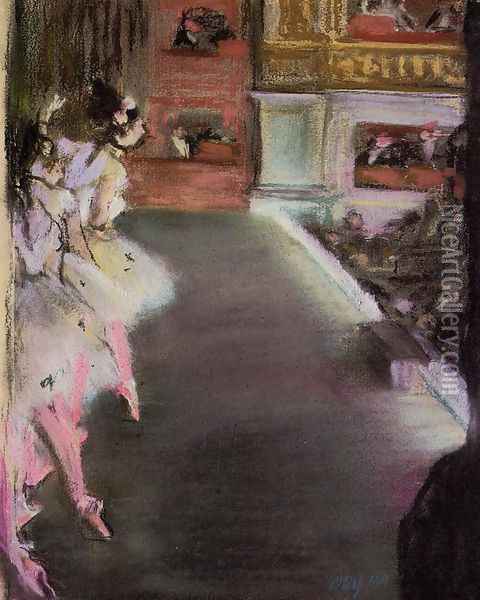 Dancers at the Old Opera House Oil Painting - Edgar Degas