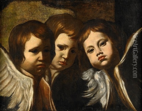 Tre Anglar Oil Painting - Giacomo (Lo Spadarino) Galli