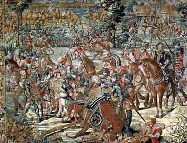 The Battle of Pavia The Capture of Francois I 1494 1547 24th February 1525 Oil Painting - Orley, Bernard van