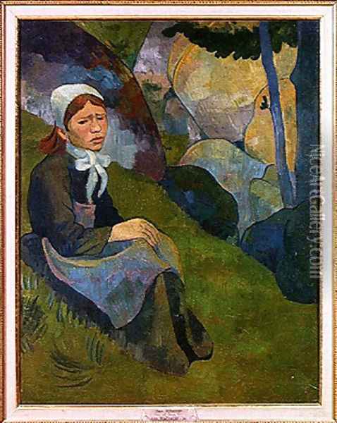 Solitude, Huelgoat Landscape, c.1892 Oil Painting - Paul Serusier