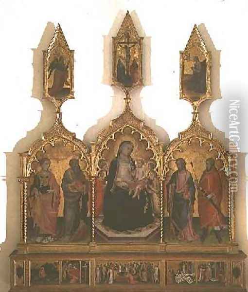 Madonna and Child with Saints 4 Oil Painting - di Nardo Mariotto