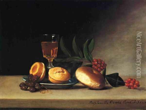 Still Life with Wine Glass Oil Painting - Raphaelle Peale