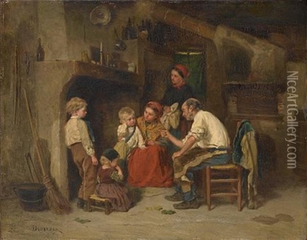 In Disgrace Oil Painting - Theophile Emmanuel Duverger