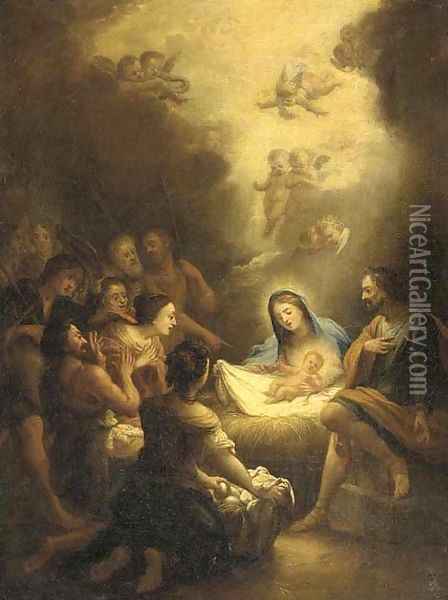 The Adoration of the Shepherds Oil Painting - Ignazio Stern