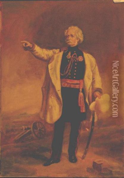 Portrait Of Hugh, Field Marshall Viscount Gough Oil Painting - Francis Augustus Grant