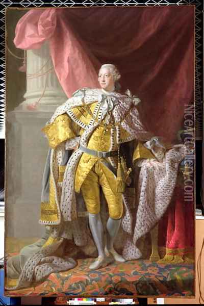 George III 1738-1820 Oil Painting - Allan Ramsay