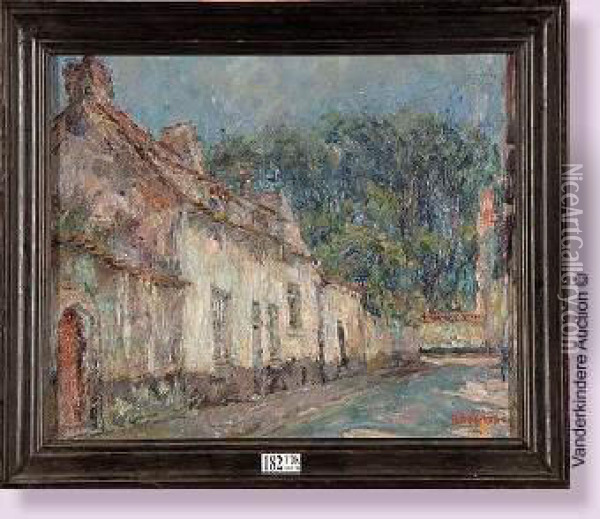 Coin Du Beguinage A Bruges Oil Painting - Rene Bosiers
