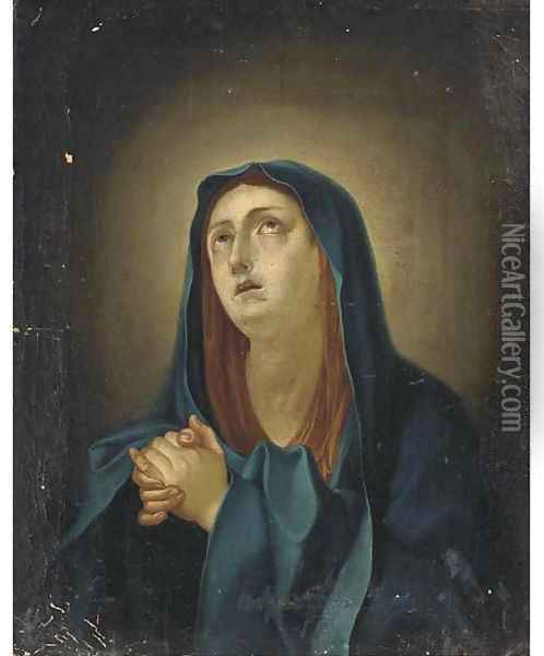 The Penitent Magdalen Oil Painting - Giovanni Battiata Salvi, Il Sassoferrato