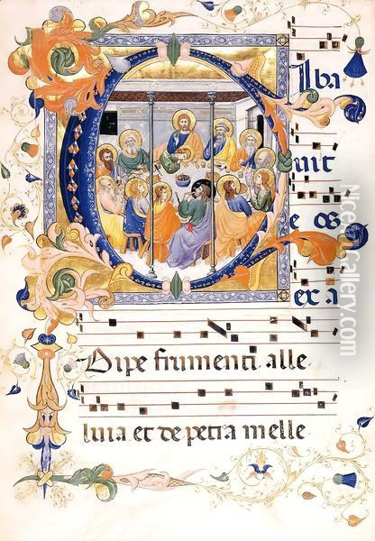 Gradual 2 for San Michele a Murano (Folio 78) Oil Painting - Don Silvestro Dei Gherarducci