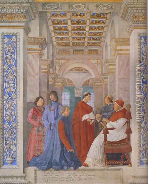 The Family Of Ludovico Gonzaga Oil Painting - Andrea Mantegna