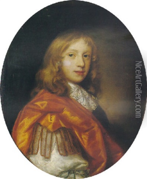 Portrait Of A Boy (philip Yorke, 1st Earl Of Hardwick?) Oil Painting - Mary Beale