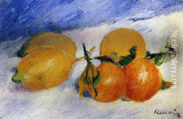 Still Life With Lemons And Oranges Oil Painting - Pierre Auguste Renoir