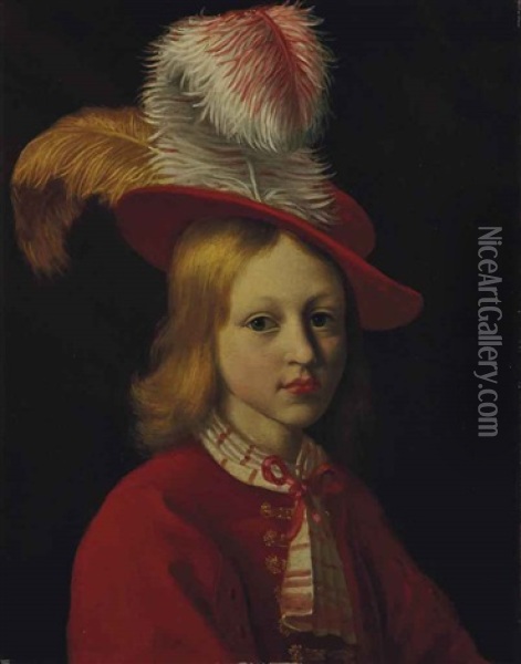 Portrait D'un Jeune Garcon Oil Painting - Jan van Noordt