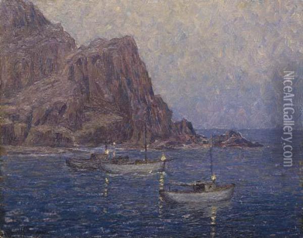 Moonlight, Catalina Oil Painting - Granville Redmond