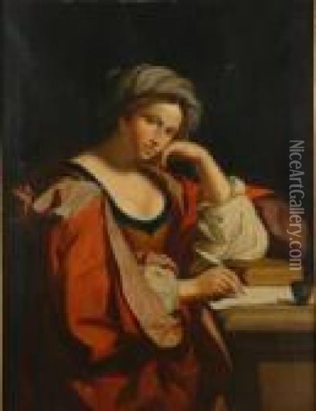 Untitled Oil Painting - Guercino