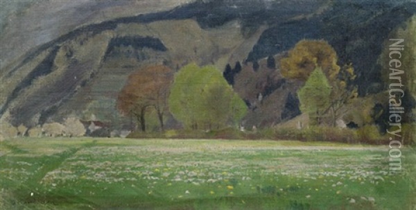 Himmelreich Bei Freiburg Oil Painting - Gustav Kampmann