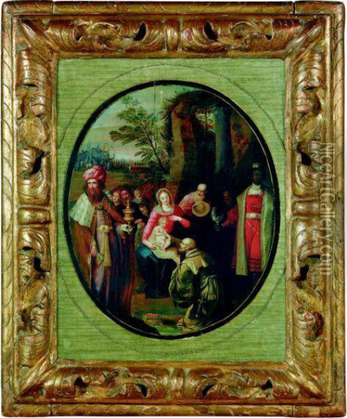 L'adoration Des Mages Oil Painting - Cornelis de Baellieur