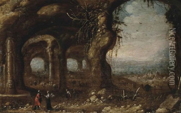 Old Testament Scene Oil Painting - Rombout Van Troyen