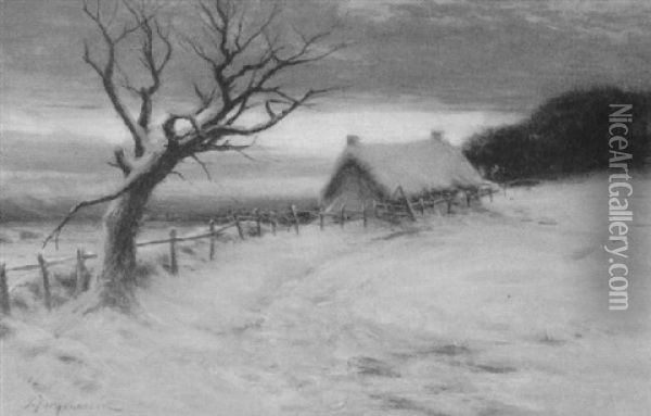 Keeper's Cottage Oil Painting - Joseph Farquharson