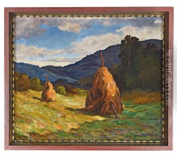 Sommerneige In Stubinggraben Oil Painting - Nikolaus (Nic) Wenky