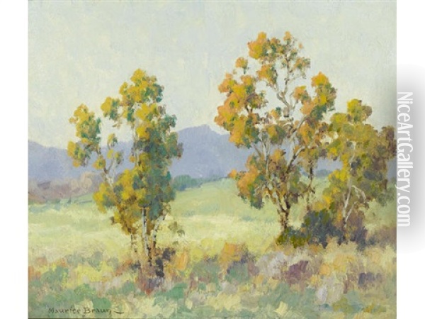 Autumn Trees Oil Painting - Maurice Braun