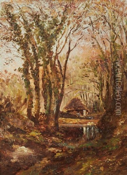 Foret En Automne Oil Painting - Andre Giroux