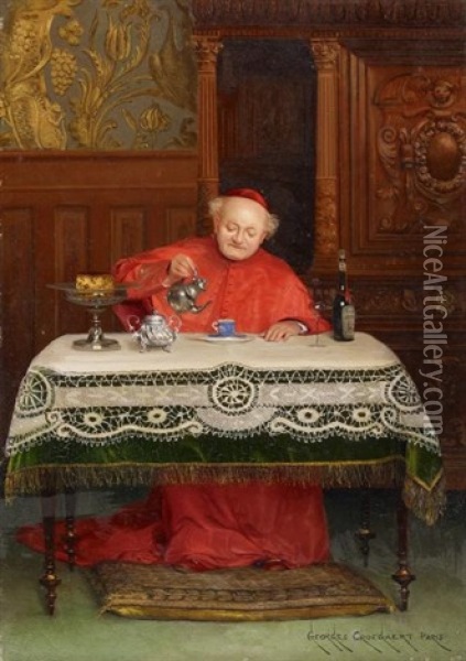 Der Kardinal Oil Painting - Georges Croegaert