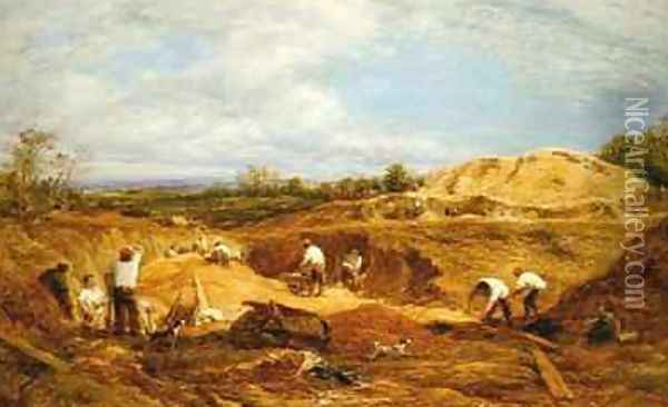 Kensington Gravel Pits Oil Painting - John Linnell