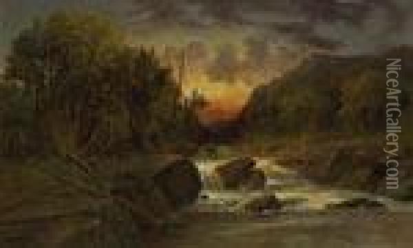 Twilight Stream Oil Painting - Homer Dodge Martin