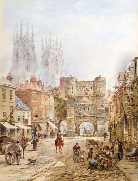 A View Of York Oil Painting - Louise Rayner