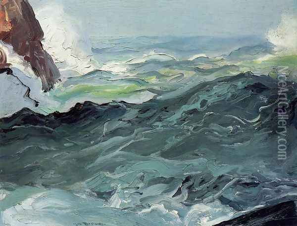 Wave Oil Painting - George Wesley Bellows