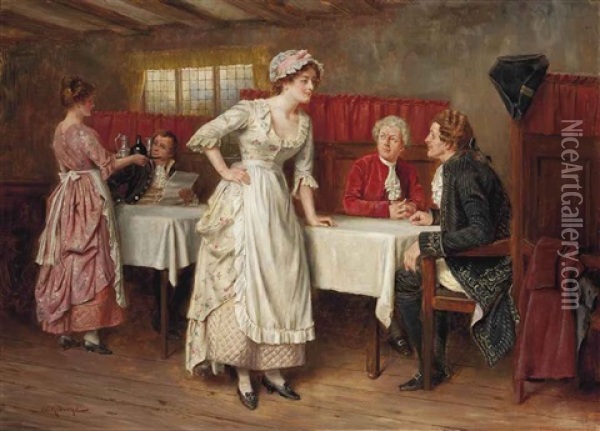 The Day's Specials Oil Painting - George Goodwin Kilburne