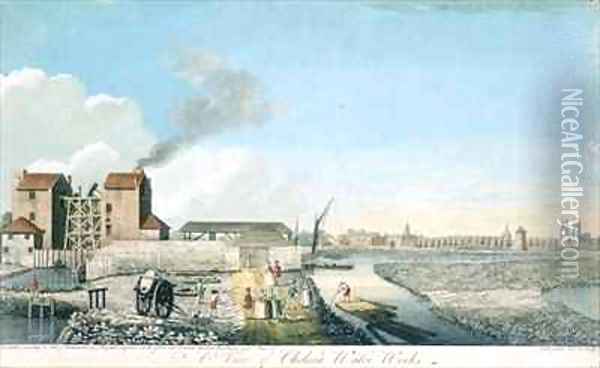 A View of Chelsea Water Works Oil Painting - John Boydell